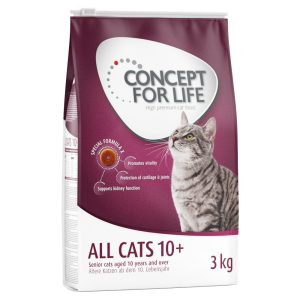 3x3kg All Cats 10+ Concept for Life kissan kuivaruoka