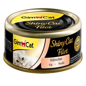 12x70g Shiny Filet kana & tonnikala GimCat Kissanruoka