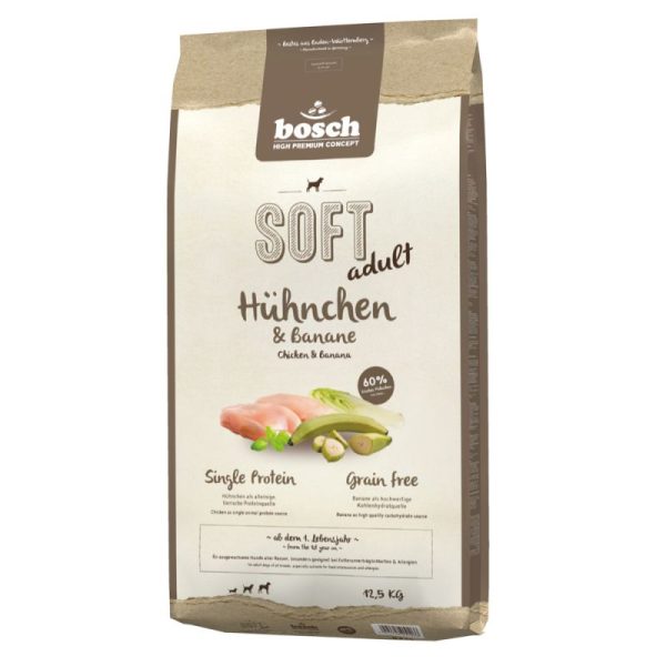 12,5kg Soft Chicken & Banana Bosch HPC Soft Koiranruoka