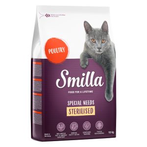 10kg Adult Sterilised siipikarja Smilla kissanruoka