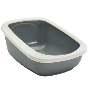 Trixie Cleany Cat kissanhiekka-astia harmaa + litter tray bags