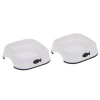 2kpl Little Fish muovikuppisetti kissoille tai koirille