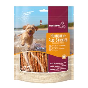 12x200g Cookies Delikatess Stickies, kana & riisitikut koiralle