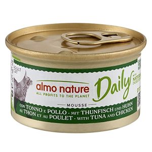 24x85g tonnikala ja kanamousse Almo Nature Daily Menu Kissanruoka