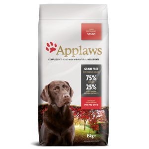 15kg Large Breed Adult Chicken Applaws Koiranruoka