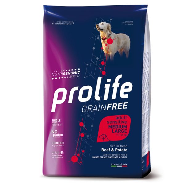 10kg Naudanlihaa ja perunoita Viljaton Sensitive Prolife