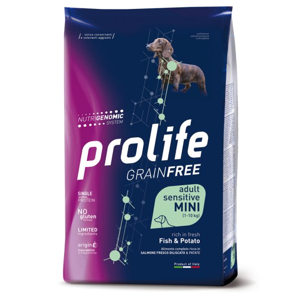 2x7kg Grain Free Sensitive Mini kala & perunat Prolife