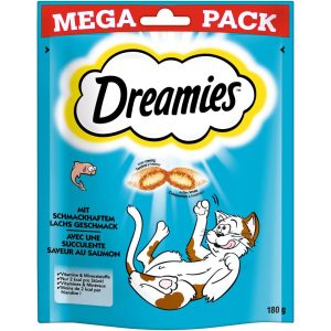 180g Big Pack lohi Dreamies kissalle