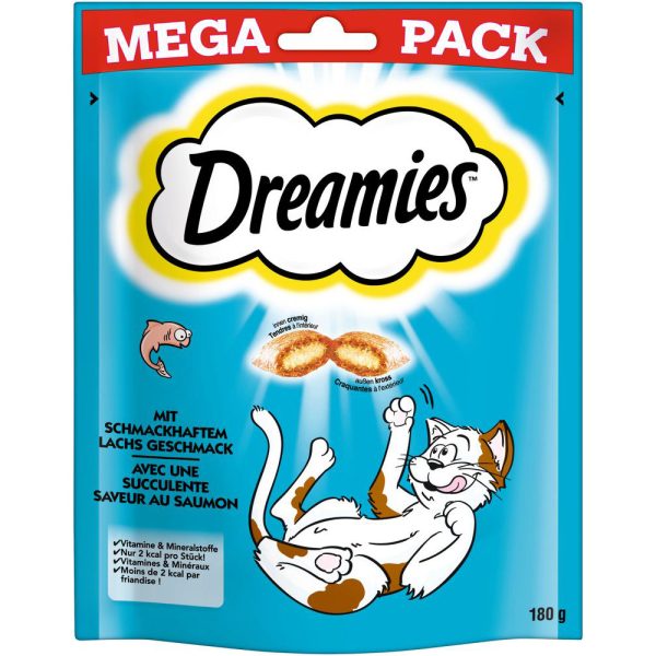 180g Big Pack lohi Dreamies kissalle