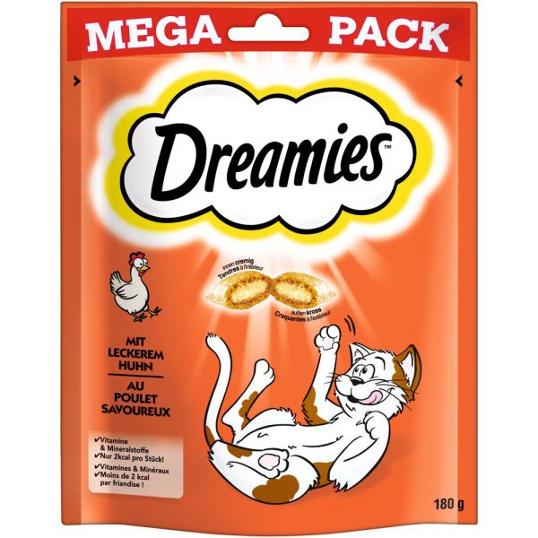 180g Big Pack kana Dreamies kissalle