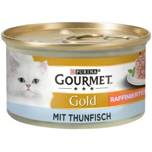 24x85g Gold Ragout lohi & tonnikala Gourmet Kissanruoka