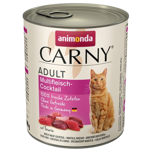 24x800g Adult lihalautanen Animonda Carny Kissanruoka