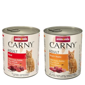 24x800g Adult nauta ja kana Animonda Carny Kissanruoka