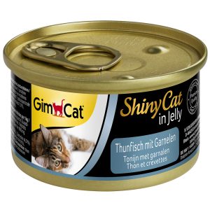 12x70g Shiny Jelly tonnikala & katkarapu GimCat Kissanruoka