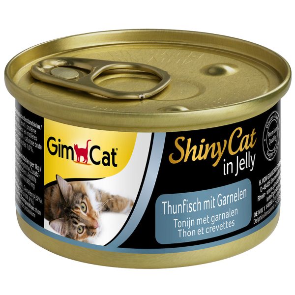12x70g Shiny Jelly tonnikala & katkarapu GimCat Kissanruoka