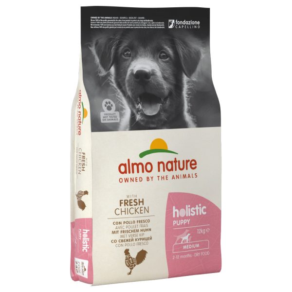 12kg Almo Holistic Medium Puppy Chicken & Rice koiranruoka