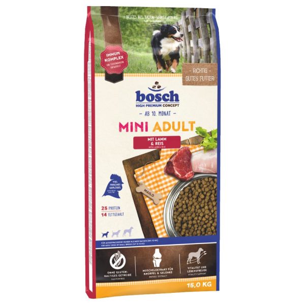 15kg Mini Adult Lamb & Rice Bosch Koiranruoka