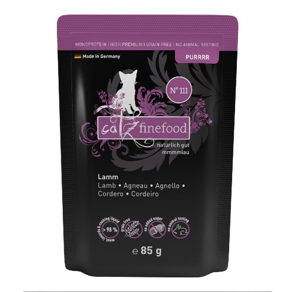 16x85g Purrrr Pouch No. 111 karitsa catz finefood Kissanruoka