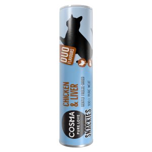 140g snackies DUO 5 x kananrinta & kananmaksa Cosma kissalle