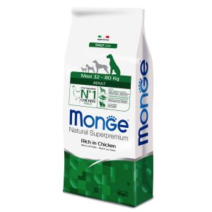 12kg Natural Superpremium Adult Maxi Monge kuivamuonaruoka