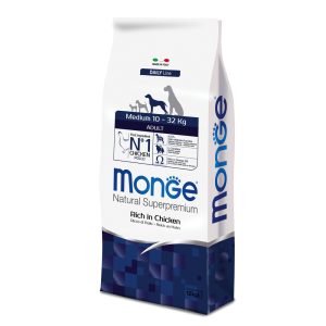 12kg Natural Superpremium Adult Medium Monge Kuivaruoka