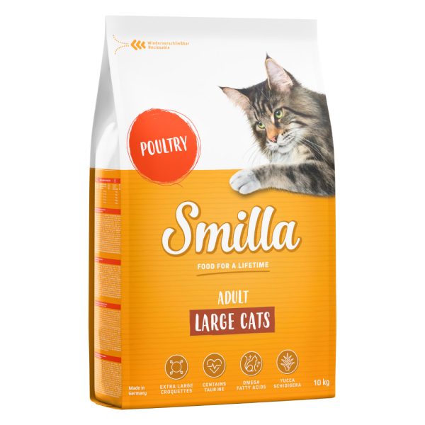 10kg Adult Large Cats siipikarja Smilla kissanruoka
