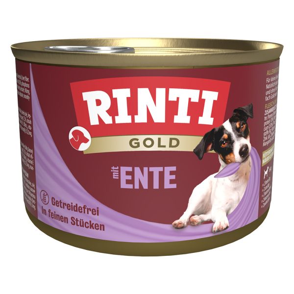 12x185g ankkapalat RINTI Gold -koiranruoka