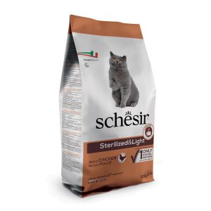 10kg Sterilized & Light kana Schesir kissan kuivaruoka