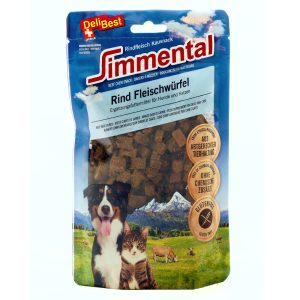 180g Simmental-naudanlihakuutiot DeliBest koiralle