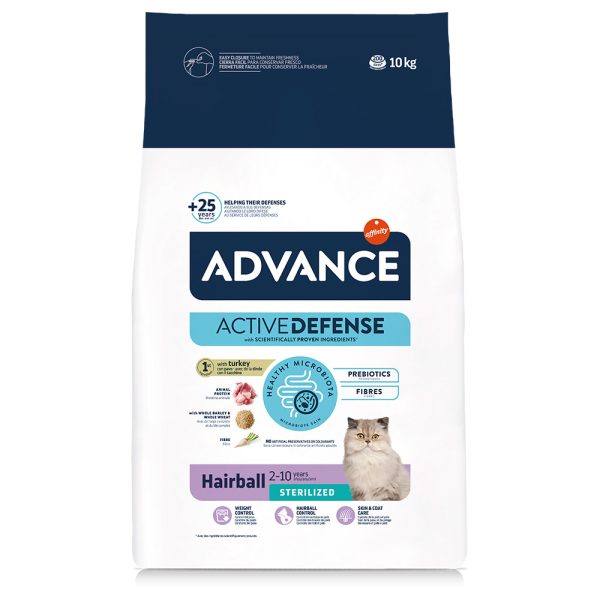 10kg Sterilized Hairball Advance Kissanruoka