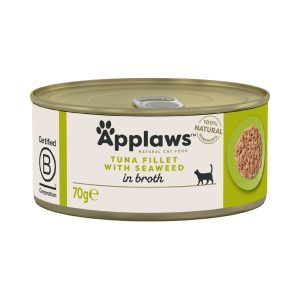 6x70g in Broth tonnikala & merilevä Applaws Kissanruoka