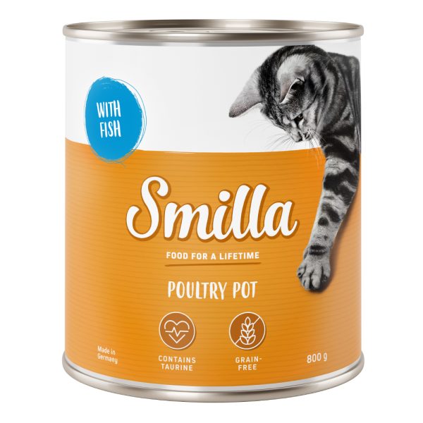 6x800g siipikarja & kala Smilla Kissanruoka