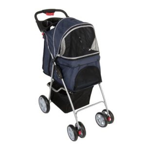 Sporty Pet Stroller -lemmikkirattaat tummansininen/vaaleanharmaa