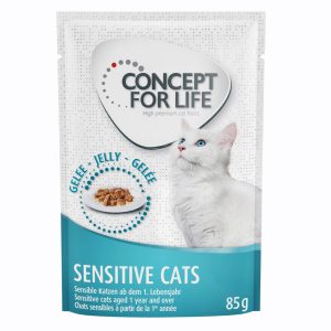 12 x 85g Sensitive Cats in Jelly Concept for Life kissan märkäruoka