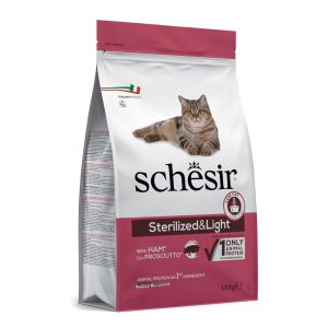 1,5kg Steriloitu & Kevyt kinkkukiusaus Schesir kissan kuivaruoka