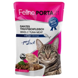 24x100g Pouches tonnikala & katkarapu Porta 21 Kissanruoka