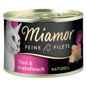 6x156g Fine Filets Naturelle tonnikala & rapu Miamor Kissanruoka