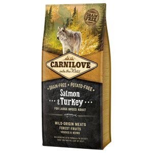 12kg Adult Large Breed Salmon and Turkey Carnilove koiran kuivaruoka