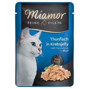 24x100g Fine Filets in Jelly tonnikala rapuhyytelössä Miamor Kissanruoka