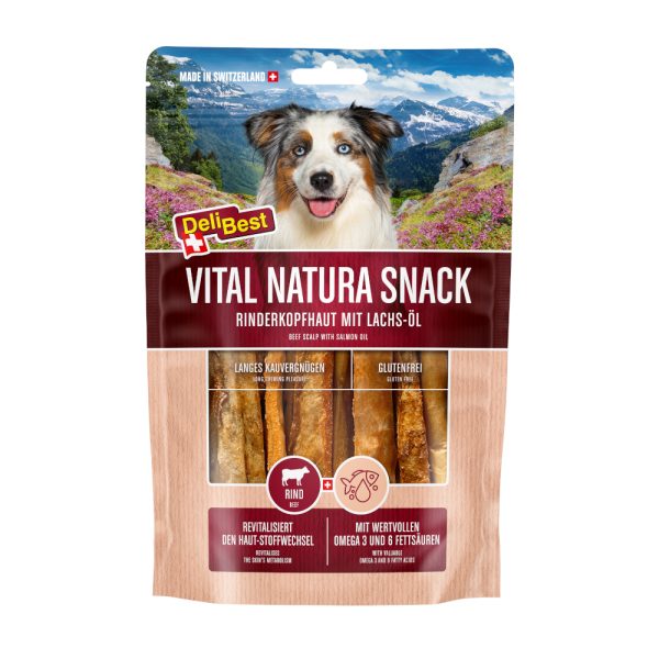 2x200g Vital Natura Snack Wild Salmon Oil DeliBest koiralle