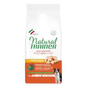 12kg Trainer Natural Medium Chicken, Rice, Aloe vera  koiranruoka