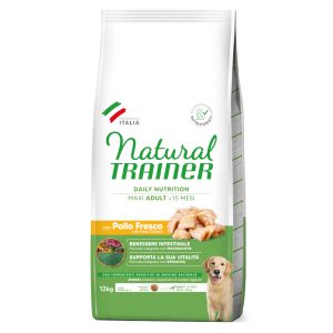 12kg Trainer Natural Maxi Chicken, Rice, Aloe vera  koiranruoka