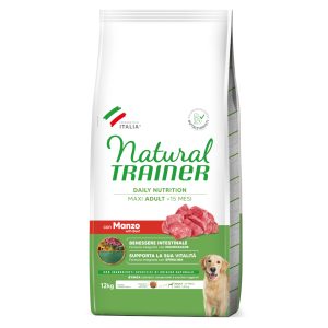 12kg Maxi, naudanlihaa, riisiä ja ginsengiä Trainer Natural Nova Foods kuivaruoka