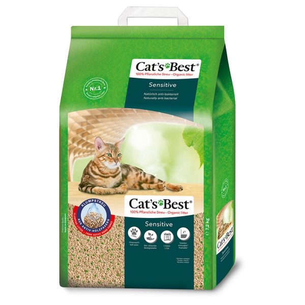 Cat´s Best Sensitive - säästöpakkaus: 2 x 20 l (7,2 kg)