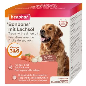 2x245g 'Bonbons' lohiöljyllä beaphar koiralle
