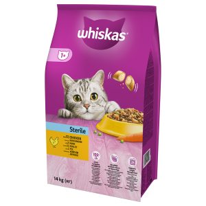 2x14kg 1+ Sterile Chicken Whiskas Kissanruoka