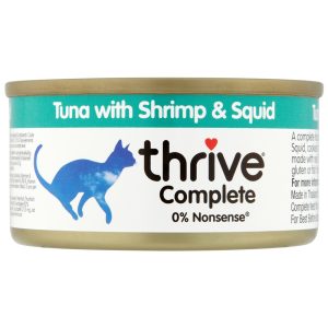 24x75g tonnikala, katkarapu & mustekala Thrive Kissanruoka