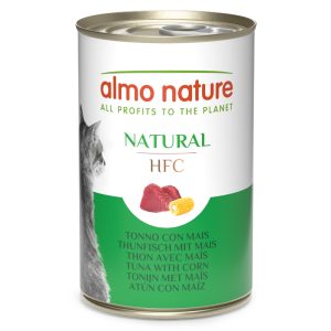 Almo Nature HFC -säästöpakkaus: 24 x 140 g - tonnikala & maissi