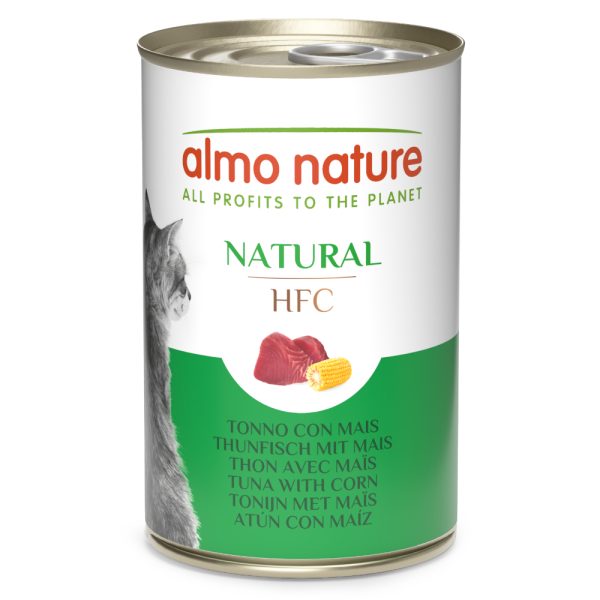 Almo Nature HFC -säästöpakkaus: 24 x 140 g - tonnikala & maissi