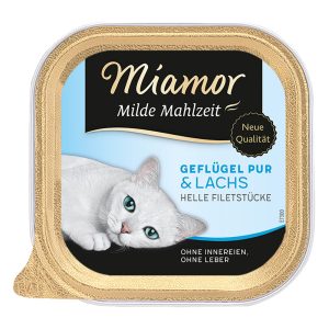6x100g Mild Meal siipikarja & lohi Miamor Kissanruoka
